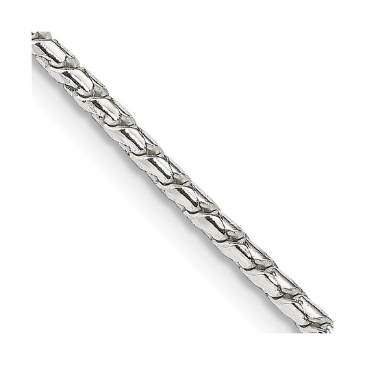 Sterling Silver 1.75mm Round Franco Chain Necklace