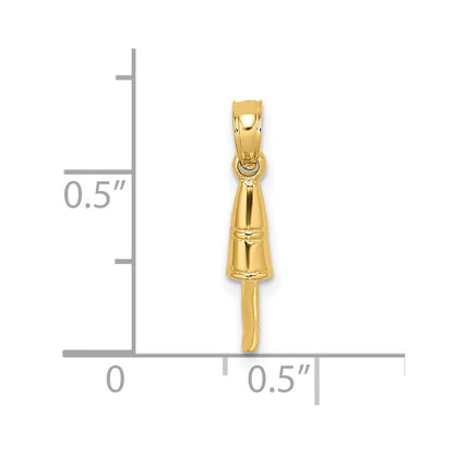 14k Yellow Gold 3-D Buoy Charm