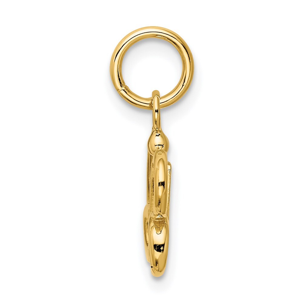 14k Yellow Gold Butterfly Pendant for Women