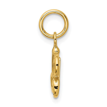 14k Yellow Gold Butterfly Pendant for Women