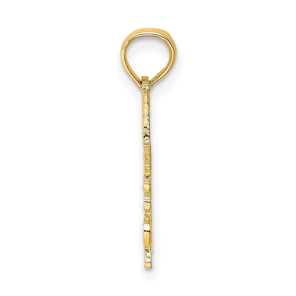 14k Yellow Gold #1 GODFATHER Charm Pendant