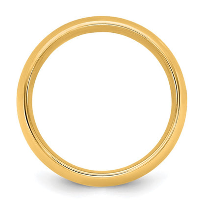 14k Yellow Gold 1.5mm Standard Comfort Fit Band Ring Size 6