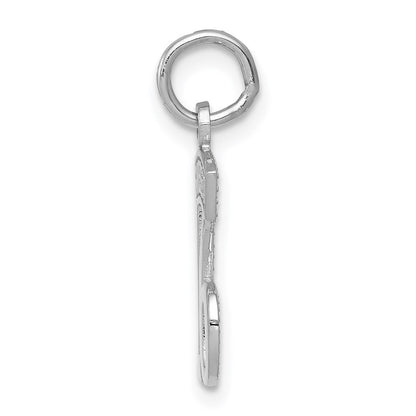 14k White Gold SWEET 16 Charm Pendant