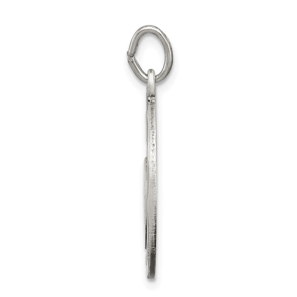 Sterling Silver Satin Antiqued 2-Piece Mizpah Pendant