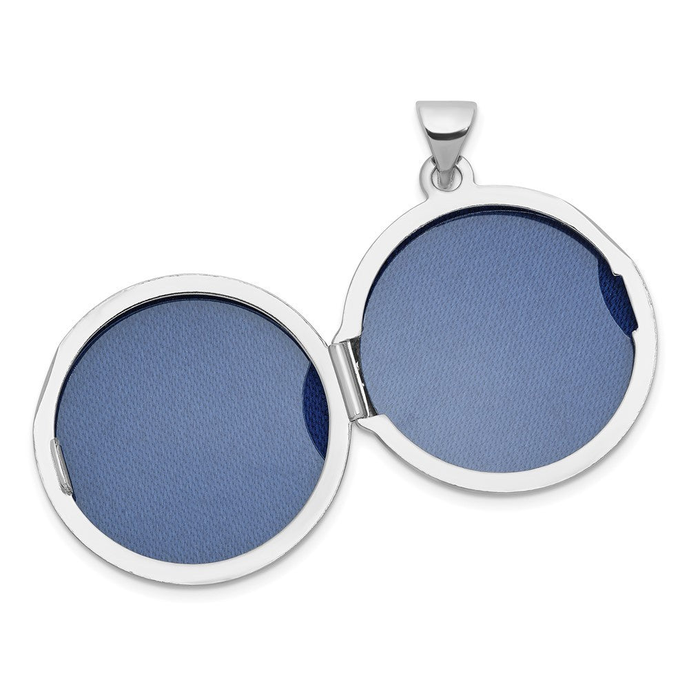Sterling Silver OUR CIRCLE OF LOVE GOES AROUND AND NEVER ENDS Reversible Locket