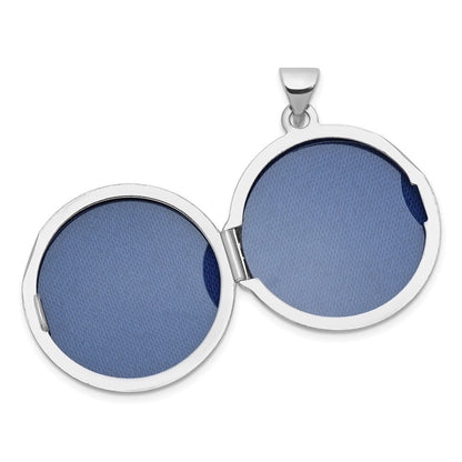 Sterling Silver OUR CIRCLE OF LOVE GOES AROUND AND NEVER ENDS Reversible Locket