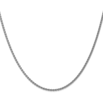 14K White Gold 24 inch 1.05mm Spiga Chain Necklace