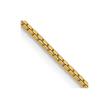14k Yellow Gold 16 inch 1.05mm Box Chain Necklace