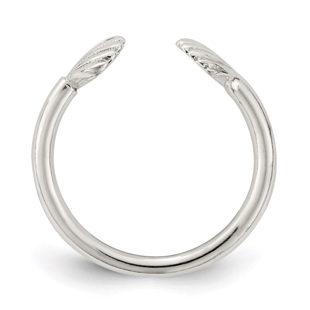 Sterling Silver Polished Shell Ring