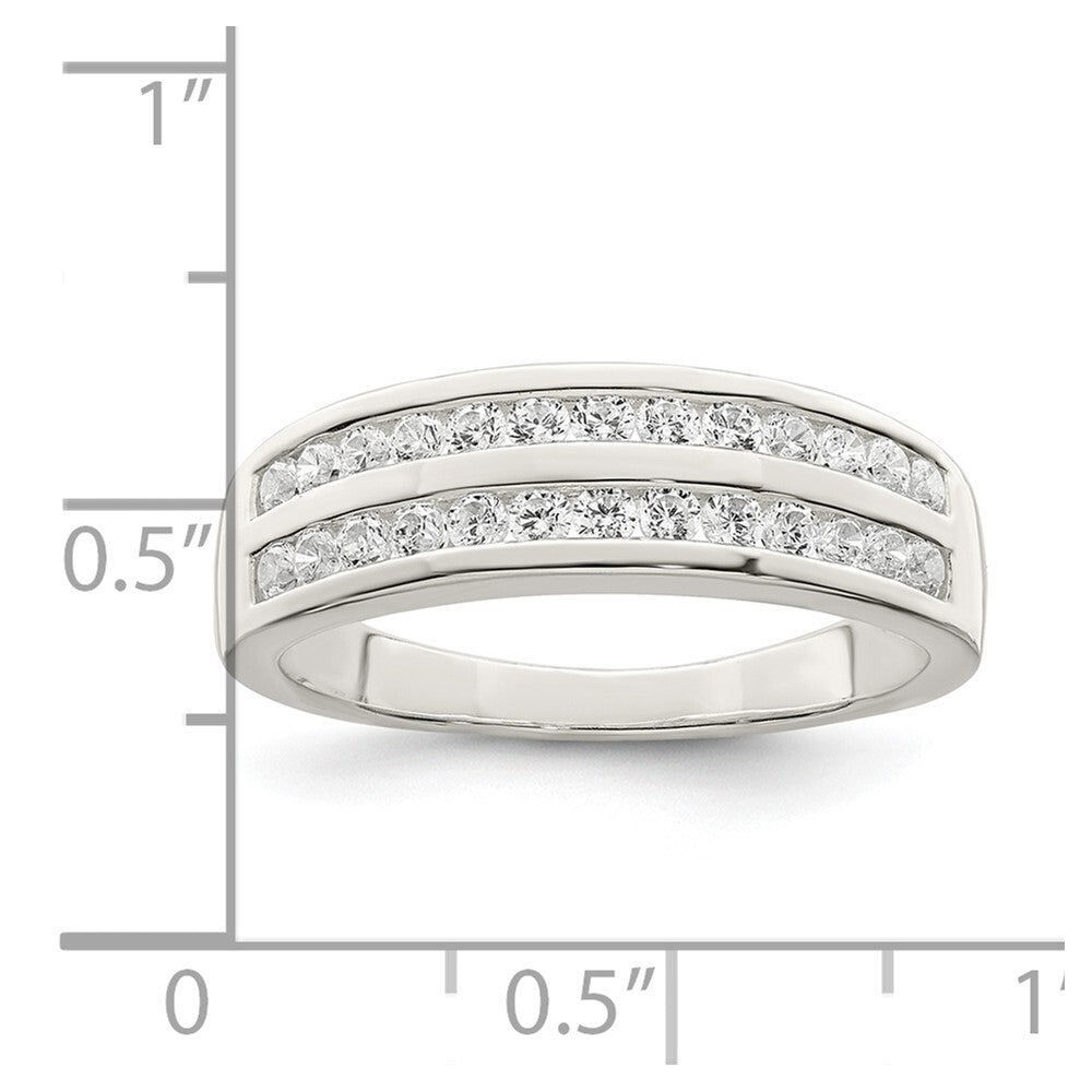 Sterling Silver CZ Ring Size 7