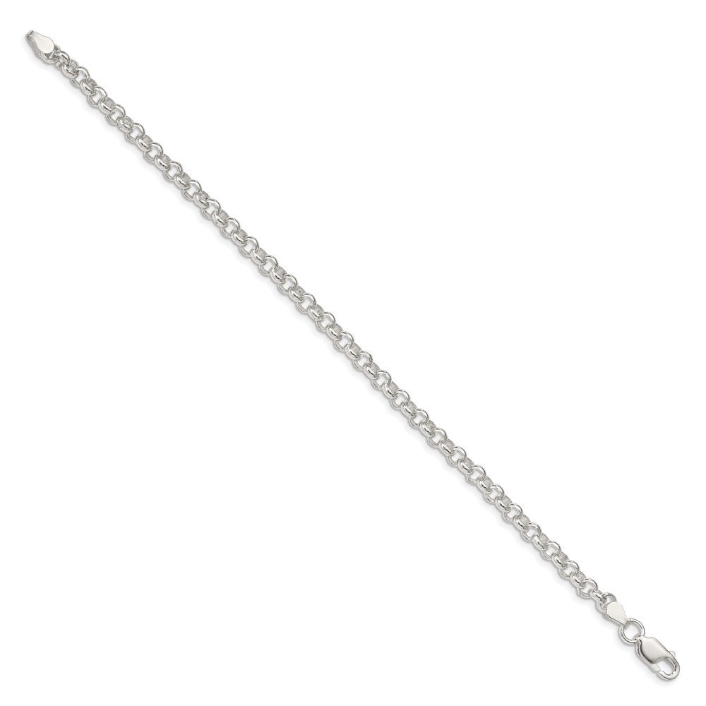 Sterling Silver 4.6mm Rolo Chain Bracelet
