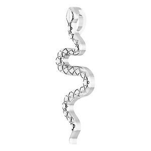 14k White Gold 19.5x6.7 mm Snake Pendant Perfect Gift Gift for Women