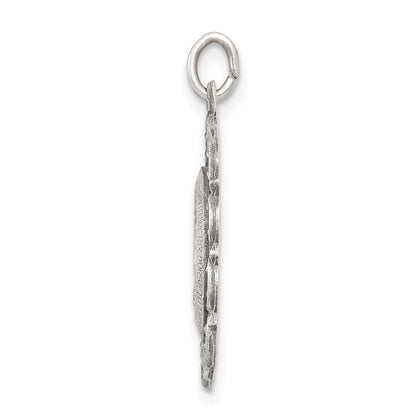 Sterling Silver Antiqued Miraculous Medal Pendant Holiday Gift for Women