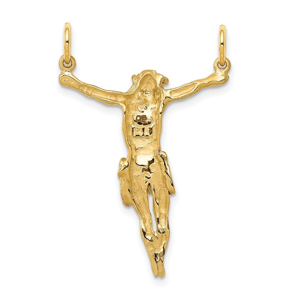 14k Two-tone Gold Rose Corpus Pendant for Women