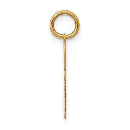 14k Yellow Gold Polished Hearts Key Charm Pendant for Women
