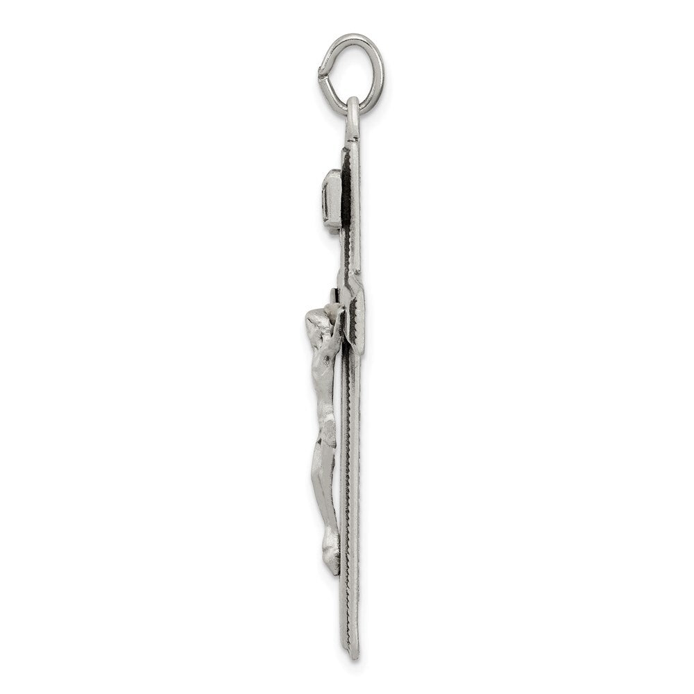 Sterling Silver INRI Crucifix Cross Prayer Pendant