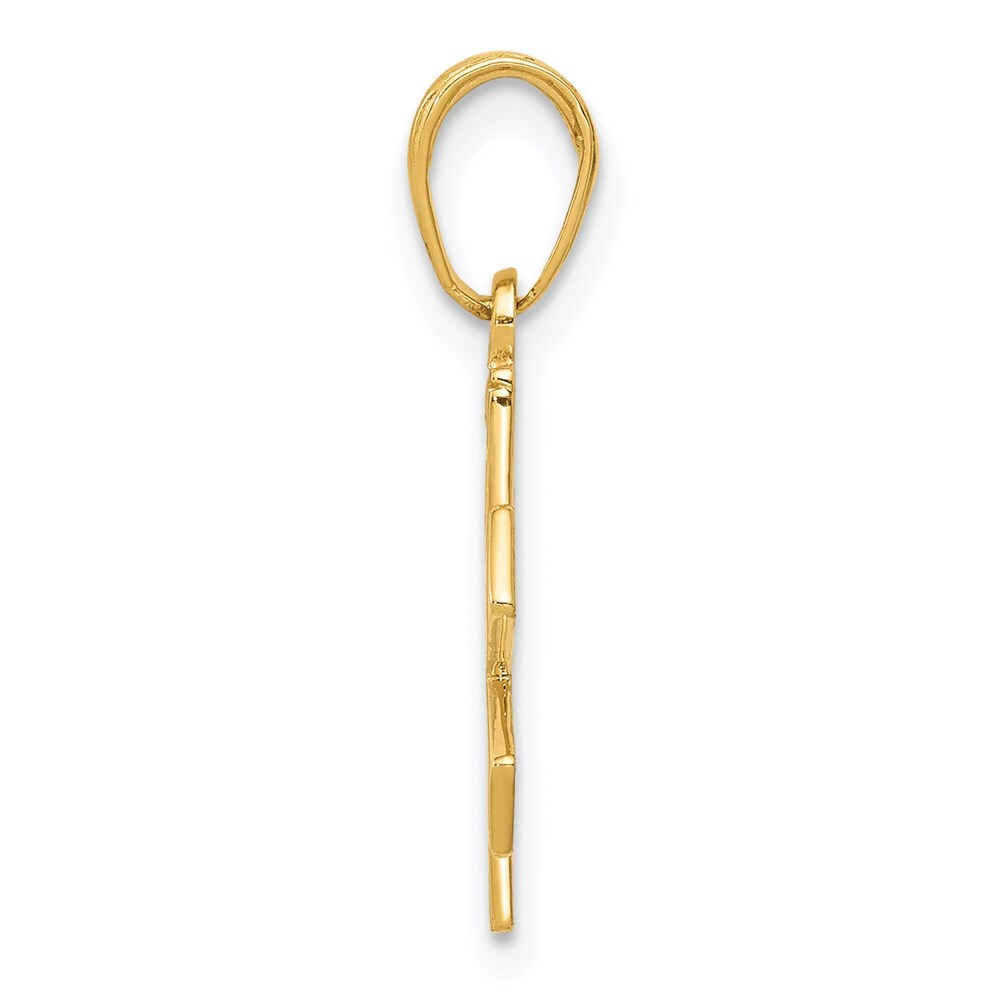 14k Yellow Gold Paramedic/EMT Symbol Pendant for Women