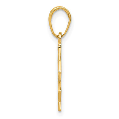 14k Yellow Gold Paramedic/EMT Symbol Pendant for Women