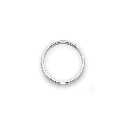 14k White Gold Polished 2mm Stackable Band Size 8