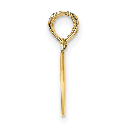 14k Yellow Gold Reversible Break apart Mizpah Heart Charm