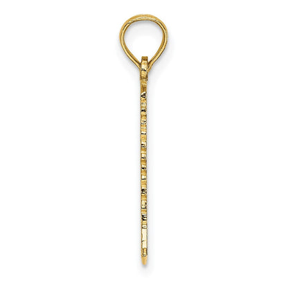 14k Yellow Gold Lighthouse Charm Pendant for Women