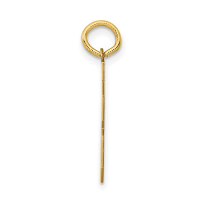 14k Yellow Gold Medium Polished Number 78 Charm Pendant
