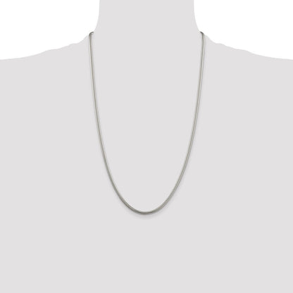 Sterling Silver 3mm Round Snake Chain