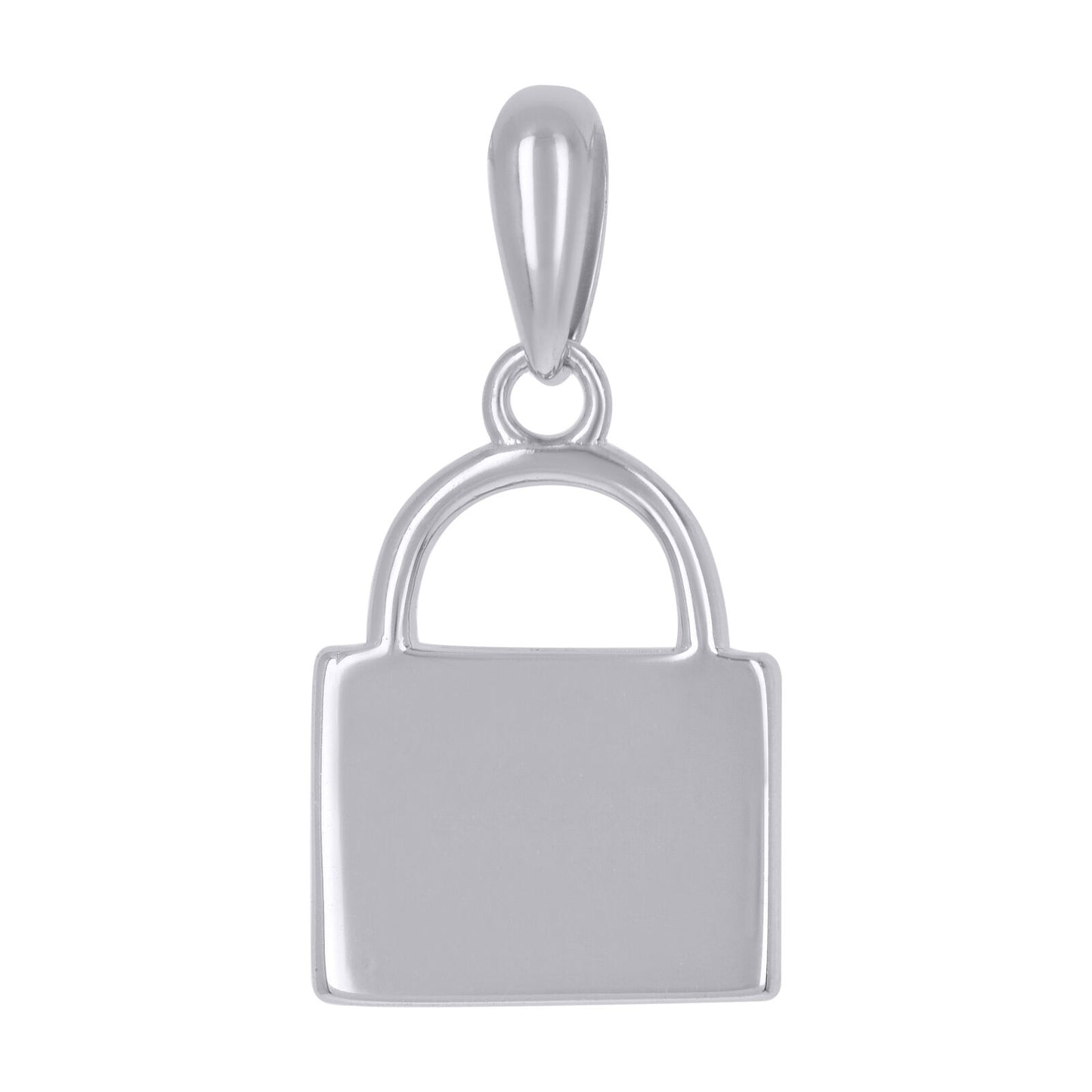 925 Sterling Silver Lock Charm Pendant Fine Jewelry Gift for Womens