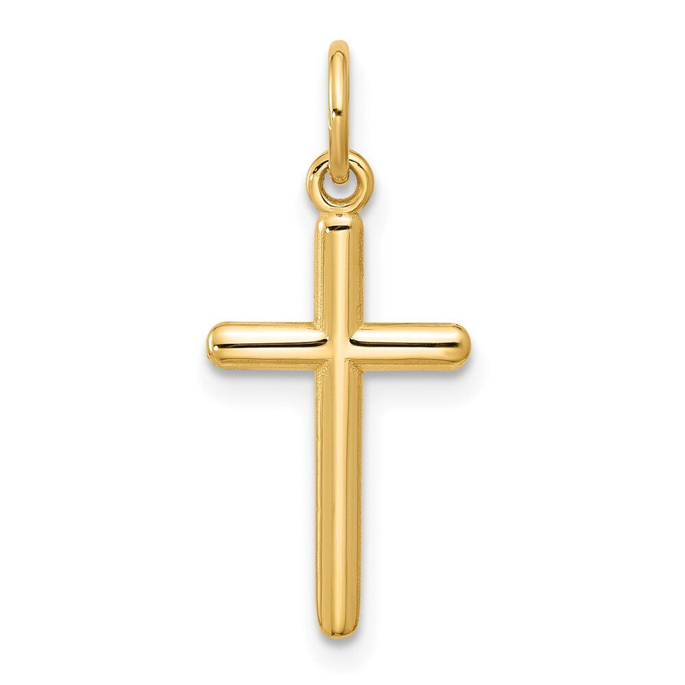 14k Yellow Gold Cross Pendant for Women