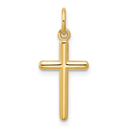14k Yellow Gold Cross Pendant for Women