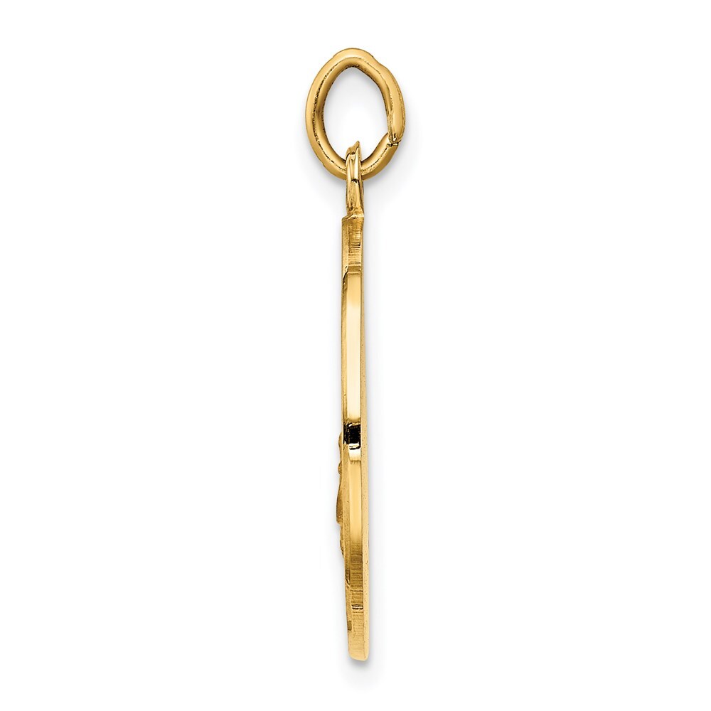 14k Yellow Gold Our Lady of San Juan Medal Pendant for Women