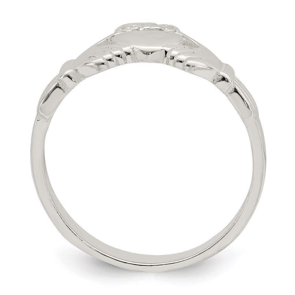 Sterling Silver Claddagh Ring Size 6