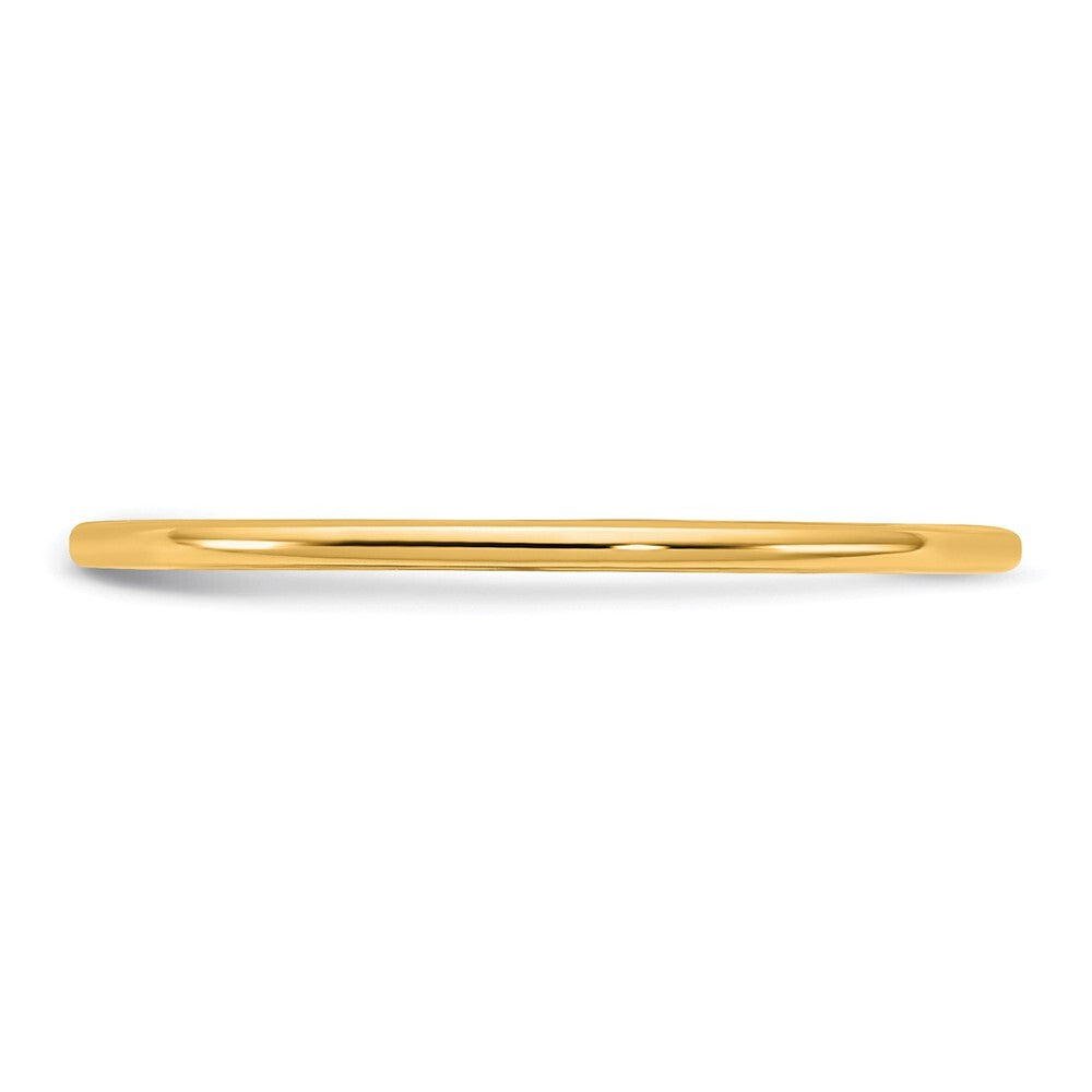 14K Yellow Gold 1mm LTW Comfort Fit Band Size 9