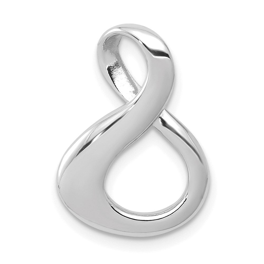 14k White Gold Slide Pendant for Women