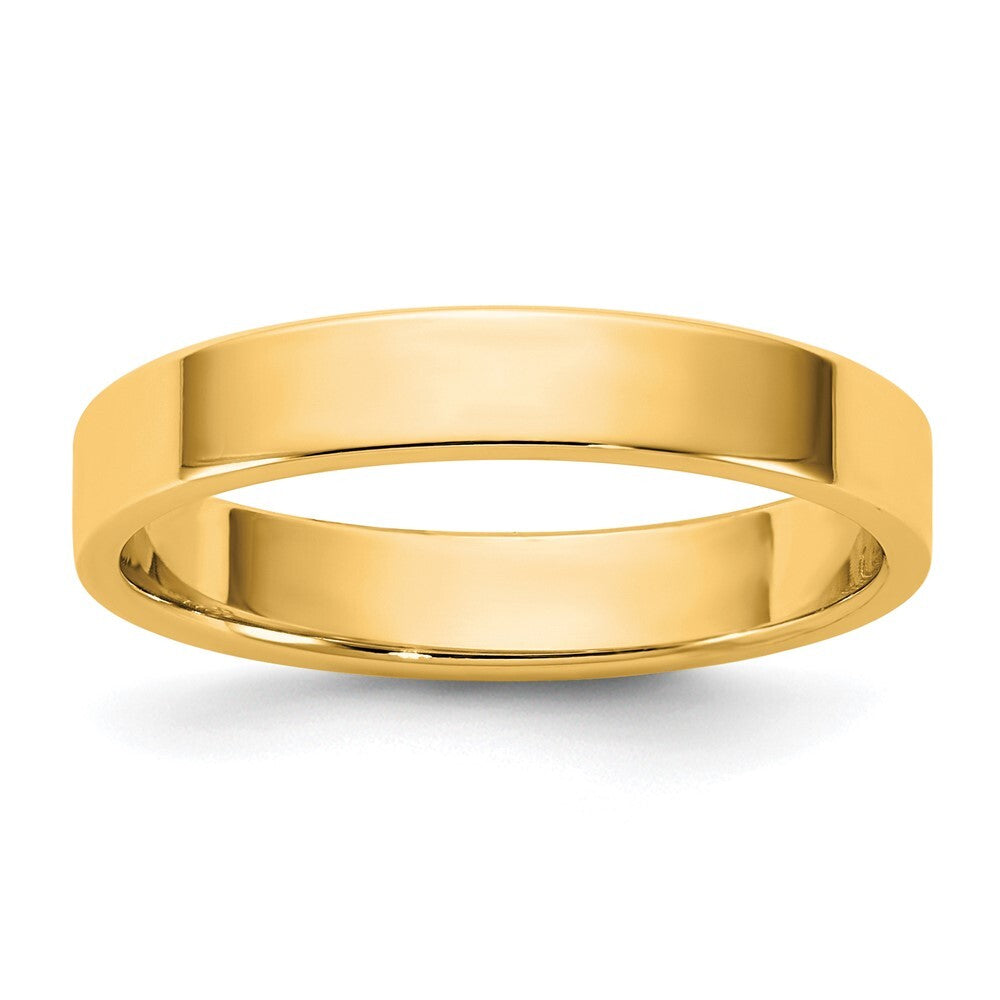 14K Yellow Gold 3.5mm LTW Flat Band Size 9