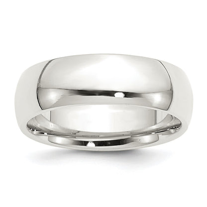 Sterling Silver 7mm Comfort Fit Size 12.5 Band Ring