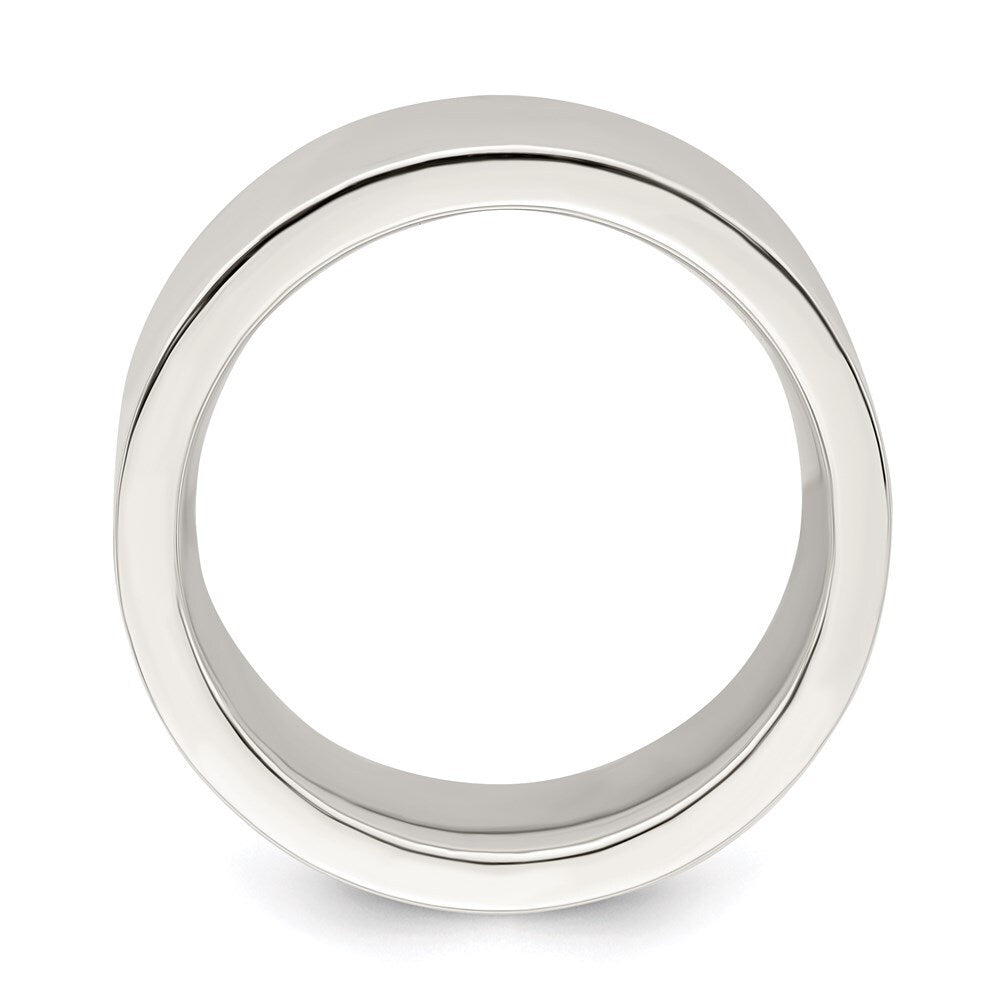 Sterling Silver 9mm Comfort Fit Flat Size 5 Band