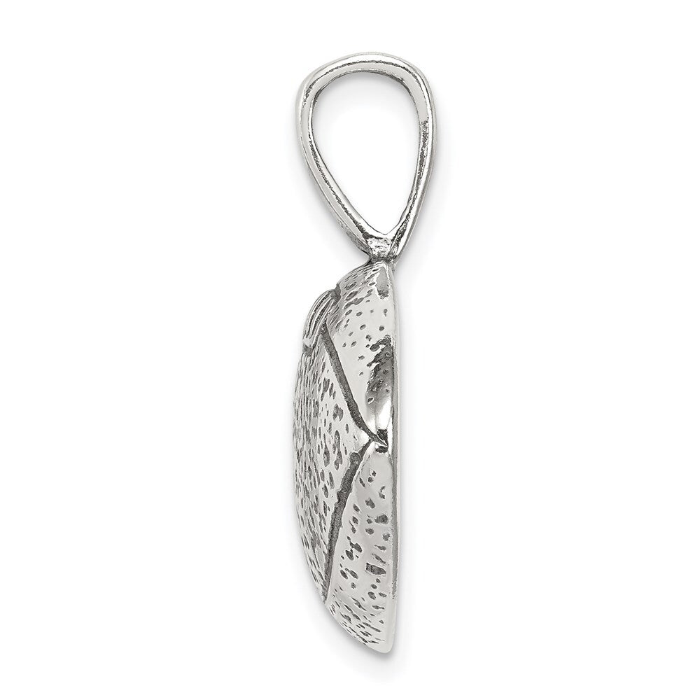 Sterling Silver Antiqued Football Pendant Holiday Gift for Women