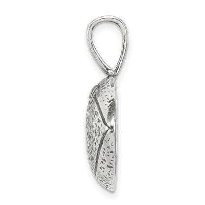 Sterling Silver Antiqued Football Pendant Holiday Gift for Women