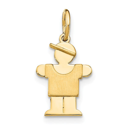 14k Yellow Gold Mini Boy Hugs Charm Pendant