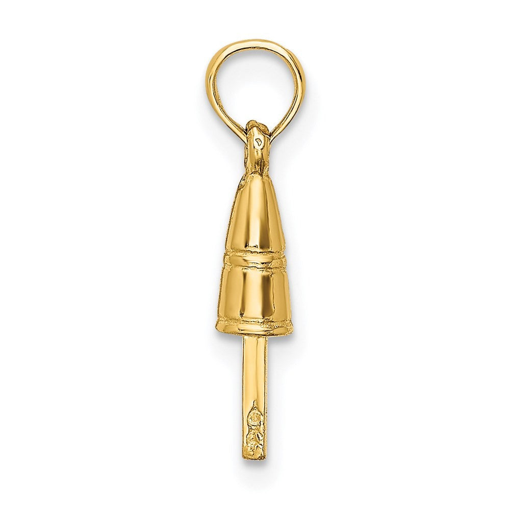 14k Yellow Gold 3-D Buoy Charm