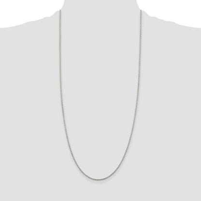 Sterling Silver 1.5mm Diamond-cut Spiga Chain