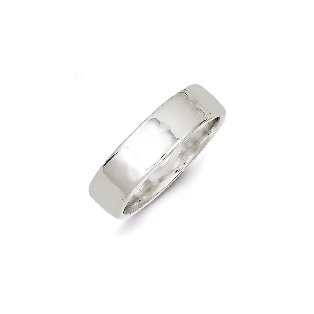 Sterling Silver 6mm Lightweight Flat Size 10 Band Ring