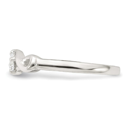 Sterling Silver Cubic Zirconia Ring Size 7