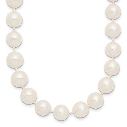 14k Yellow Gold 9-10mm White Freshwater Cultured Pearl 28 inch Necklace
