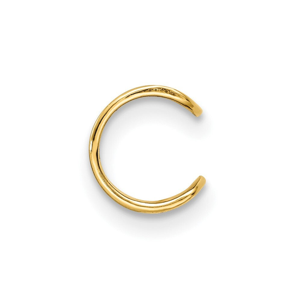 14k Yellow Gold Polished Single Ear Cuff Gift for Women