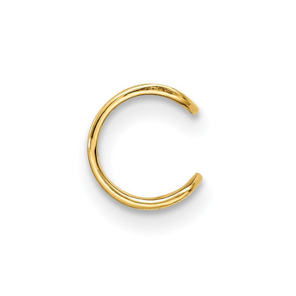 14k Yellow Gold Polished Single Ear Cuff Gift for Women