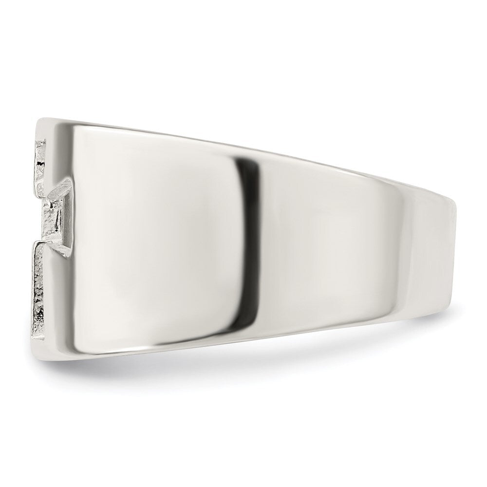 Sterling Silver Cross Cutout Ring Size 8