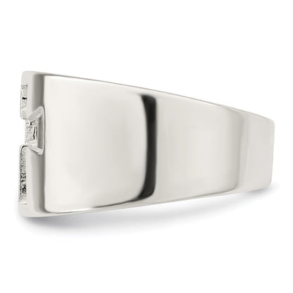 Sterling Silver Cross Cutout Ring Size 8