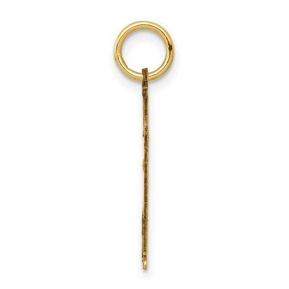 14k Yellow Gold Kid Charm Pendant for Women